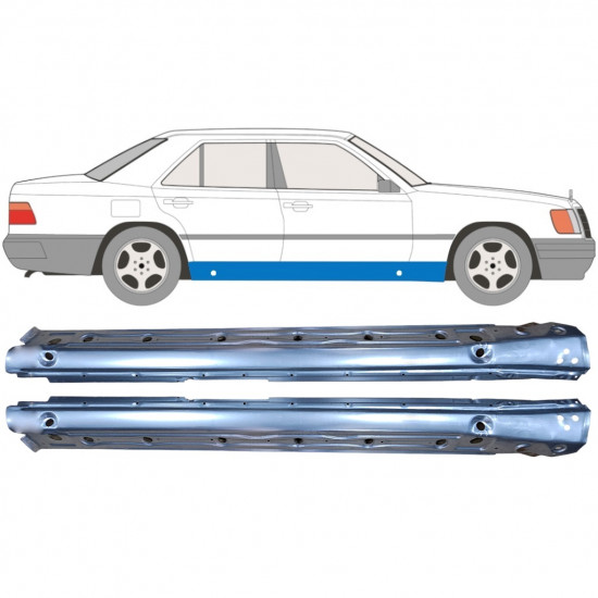 Slieksnis priekš Mercedes W124 1984-1996 / Kreisais+Labais / Komplekts 10347