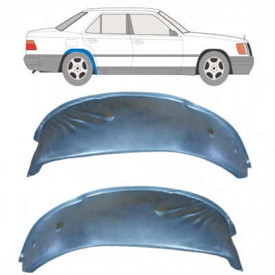 Aizmugurējā riteņa iekšējā arka priekš Mercedes W124 1984- / Kreisais+Labais / Komplekts 10596