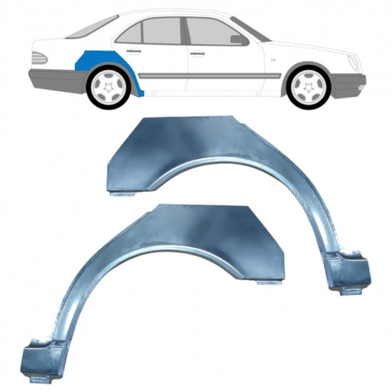 Aizmugurējā arka priekš Mercedes E-class 1995-2003 / Kreisais+Labais / Komplekts 9456