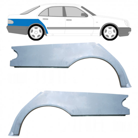 Aizmugurējā arka priekš Mercedes E-class 1995-2003 / Kreisais+Labais / Komplekts 9455