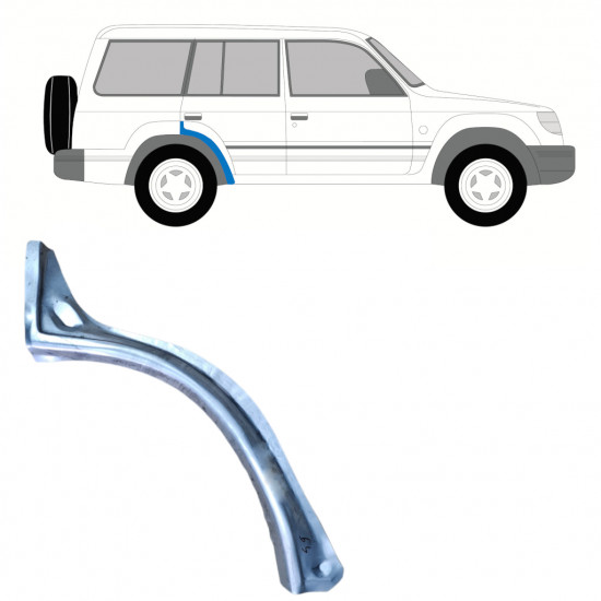 Aizmugurējā arka priekš Mitsubishi Pajero 1991-1999 / Labā 8986