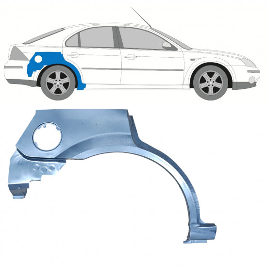 Aizmugurējā arka priekš Ford Mondeo 2000-2007 / Labā 11034