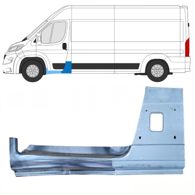 Centrālais statnis + Slieksnis priekš Opel Movano 2021-2026 / Kreisā 16472