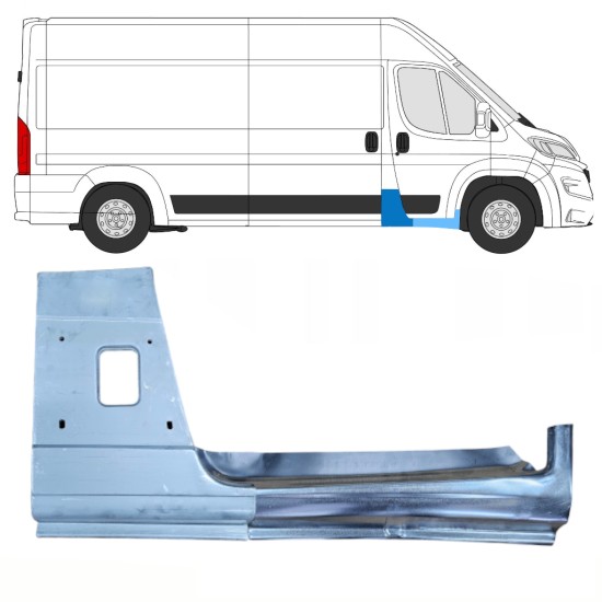 Centrālais statnis + Slieksnis priekš Opel Movano 2021-2026 / Labā 16471