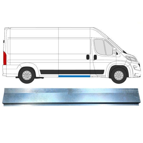 Iekšējais slieksnis priekš Opel Movano 2021-2026 / Kreisais = Labais (simetrisks) 16474