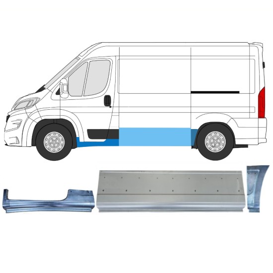 Remontdaļu komplekts priekš Opel Movano 2021-2026 / Kreisā 16532