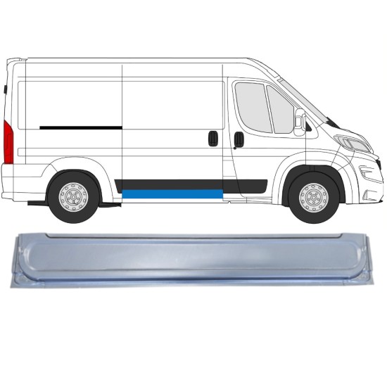 Bīdāmo durvju iekšējā daļa priekš Opel Movano 2021-2026 / Labā 16404