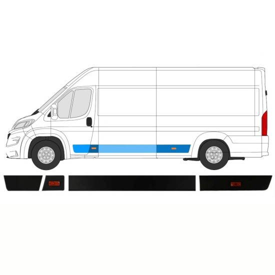 Sānu joslu komplekts priekš Opel Movano 2021-2026 / Kreisā / 14425