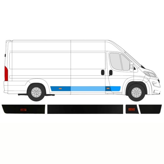 Sānu joslu komplekts priekš Opel Movano 2021-2026 / Labā / 14422