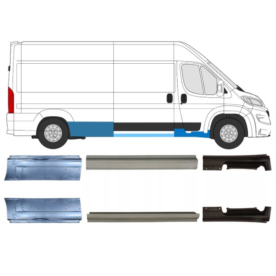 Remontdaļu komplekts priekš Opel Movano 2021-2026 / Kreisais+Labais 16464