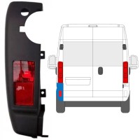 Aizmugurējā bufera stūris ar lukturi priekš Opel Movano 2021-2026 / Kreisā / Komplekts 15773
