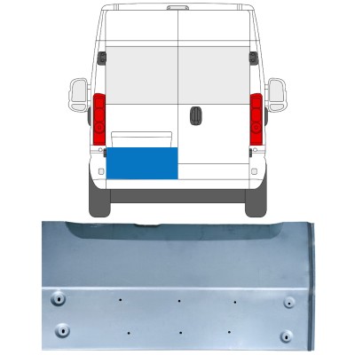 Aizmugurējo durvju panelis priekš Opel Movano 2021-2026 / Kreisā 16515