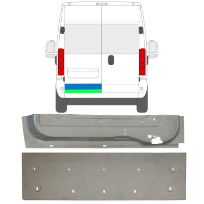 Aizmugurējo durvju panelis priekš Opel Movano 2021-2026 / Labā / Komplekts 16518