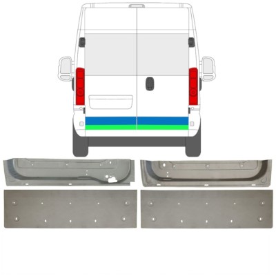 Aizmugurējo durvju panelis priekš Opel Movano 2021-2026 16519