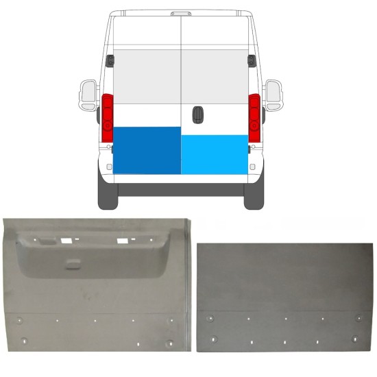 Aizmugurējo durvju panelis priekš Opel Movano 2021-2023 / Kreisais+Labais / Komplekts 16727