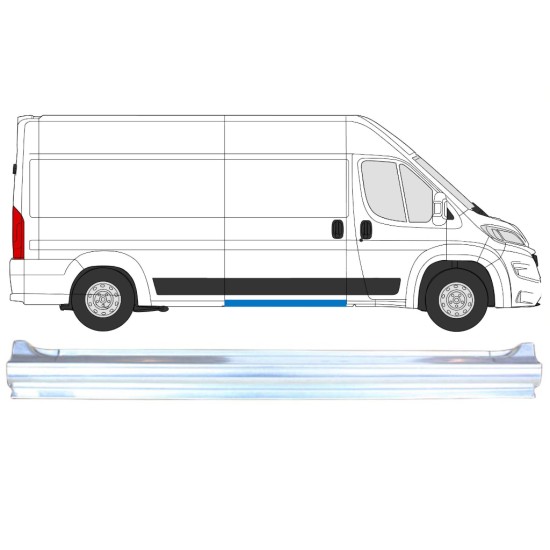 Bīdāmo durvju slieksnis priekš Opel Movano 2021-2026 / Labā 16458