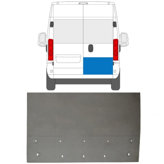 Aizmugurējo durvju panelis