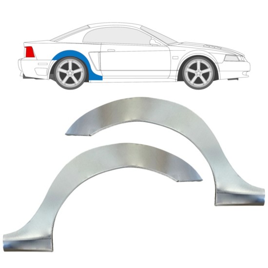 Aizmugurējā arka priekš Ford Mustang 1999-2004 Grand / Kreisais+Labais / Komplekts 16841