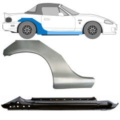 Pilns slieksnis + aizmugurējā arka priekš Mazda MX-5 1998-2005 NB / Labā / Komplekts 11145