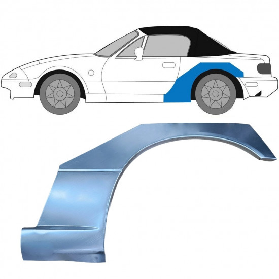 Aizmugurējā arka priekš Mazda MX-5 1989-1998 / Kreisā 6695