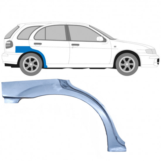 Aizmugurējā arka priekš Nissan Almera 1999-2007 / Labā 6849