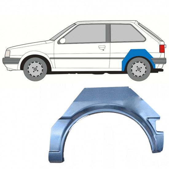 Aizmugurējā arka priekš Nissan Micra 1982-1992 / Kreisā 8039