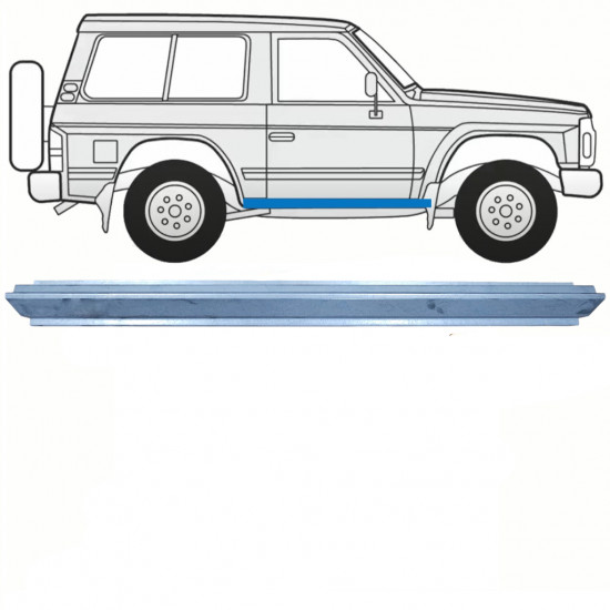 Slieksnis priekš Nissan Patrol 1990-1997 / Kreisais = Labais (simetrisks) 8597