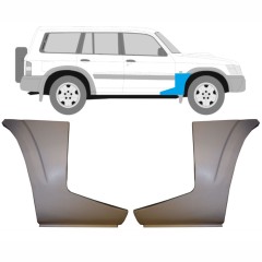 Priekšējā spārna apakšējā daļa priekš Nissan Patrol Y61 GY61 1997-2009 / Kreisais+Labais / Komplekts 9625