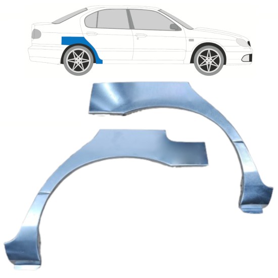 Aizmugurējā arka priekš Nissan Primera 1996-2001 / Kreisais+Labais / Komplekts 10632