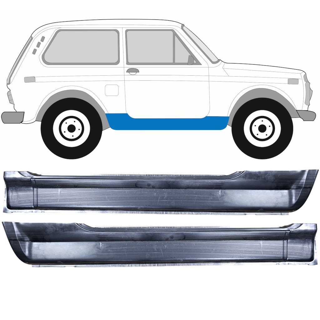 Pilns Slieksnis Priekš Lada Niva 1976- / Kreisais+Labais / Komplekts 12041