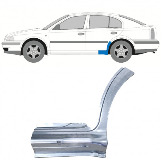 Slieksnis priekš Skoda Octavia 1996-2010 / Kreisā 12514