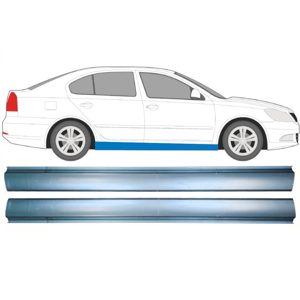 Slieksnis Priekš Skoda Octavia Ii 2004-2013 / Kreisais = Labais (Simetrisks) / Komplekts 10309