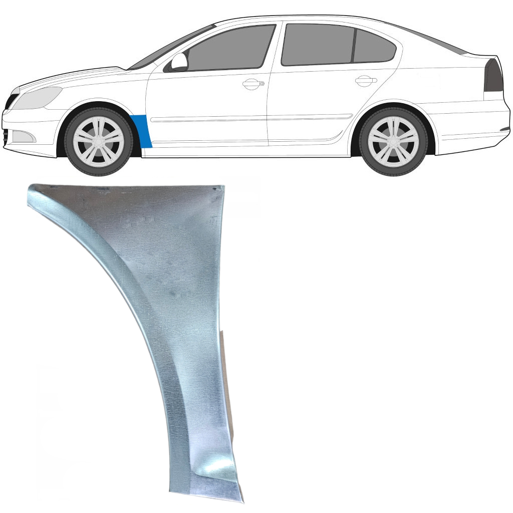 Priekšējā Spārna Daļa Priekš Skoda Octavia Ii 2004-2013 / Kreisā 7005