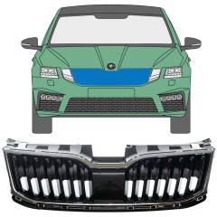 Režģis priekš Skoda Octavia III 2017-2020 / Komplekts 7548