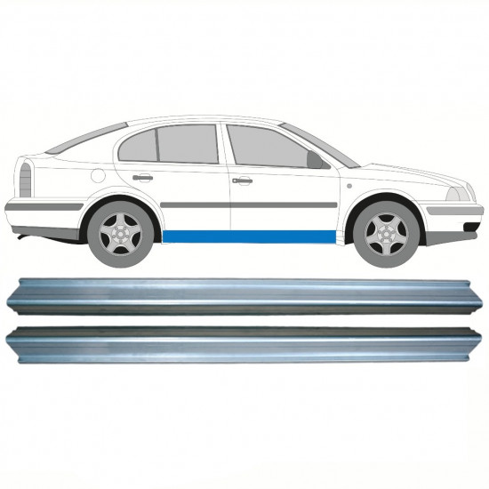 Slieksnis priekš Skoda Octavia 1996-2010 / Kreisais = Labais (simetrisks) / Komplekts 10333