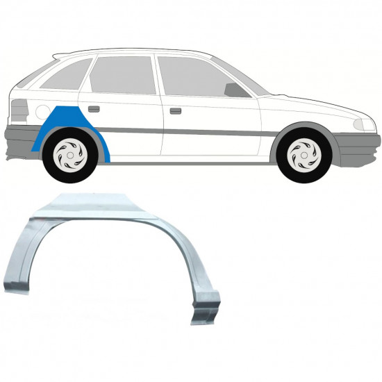 Aizmugurējā arka priekš Opel Astra 1991-2002 / Labā / HATCHBACK 7259