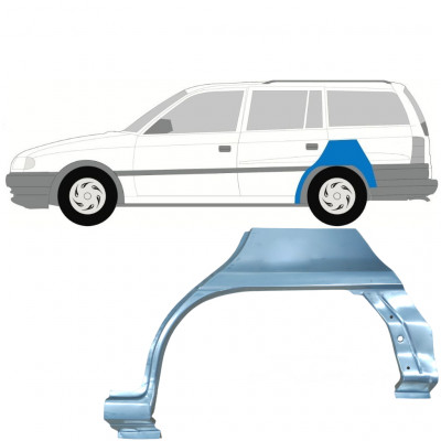 Aizmugurējā arka priekš Opel Astra 1991-2002 / Kreisā / COMBI 7260