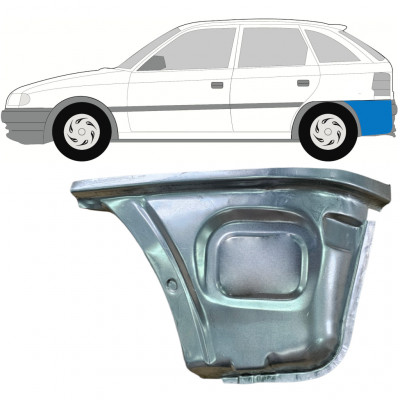 Aizmugurējais statņa stūris priekš Opel Astra 1991-2002 / Kreisā 11102