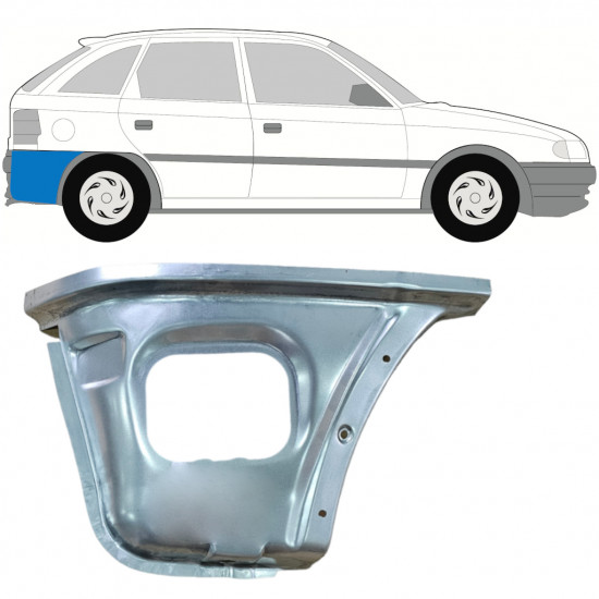 Aizmugurējais statņa stūris priekš Opel Astra 1991-2002 / Labā 11101