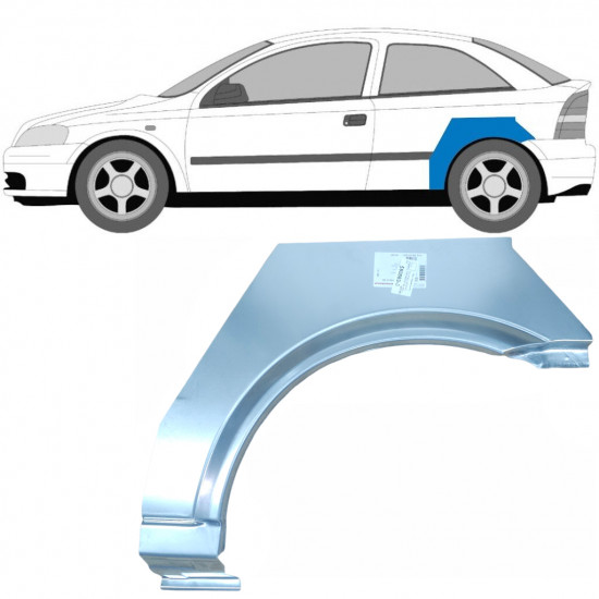 Aizmugurējā arka priekš Opel Astra 1998-2009 / Kreisā 6859