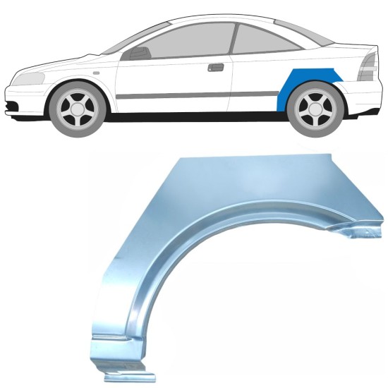 Aizmugurējā arka priekš Opel Astra G 1998-2009 / Kreisā / COUPE 15960