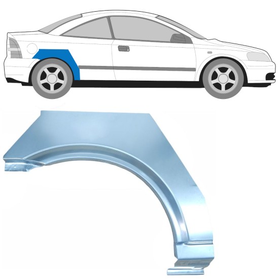 Aizmugurējā arka priekš Opel Astra G 1998-2009 / Labā / COUPE 15959