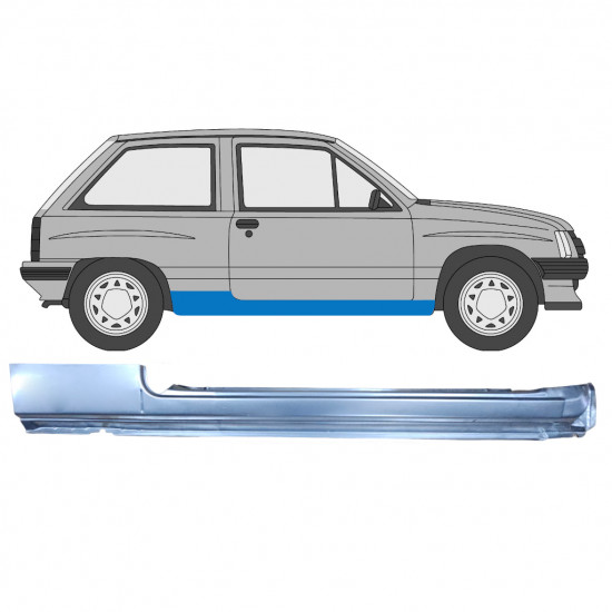 Pilns slieksnis priekš Opel Corsa A 1982-1993  / Labā 7703