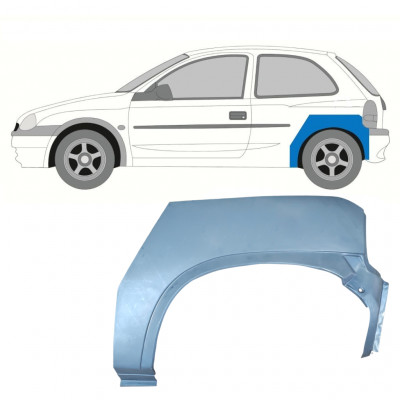 Aizmugurējā arka priekš Opel Corsa B 1993-2001 / Kreisā 7254