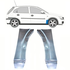 Priekšējā spārna daļa priekš Opel Corsa C 2000-2010 / Kreisais+Labais / Komplekts 10180