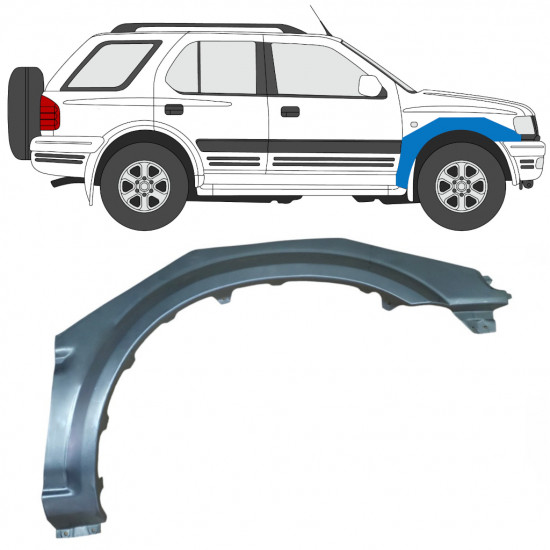 Priekšējā spārna daļa priekš Opel Frontera B 1999-2002 / Labā 7830