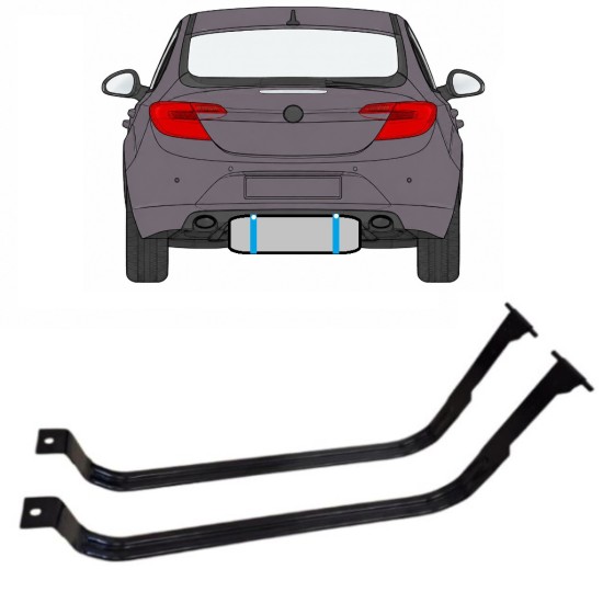 Degvielas tvertnes kronšteini priekš Opel Insignia 2008-2017 15991