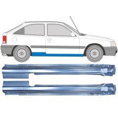 Pilns slieksnis priekš Opel Kadett E Astra 1984-1993 / Kreisais+Labais / Komplekts 9449