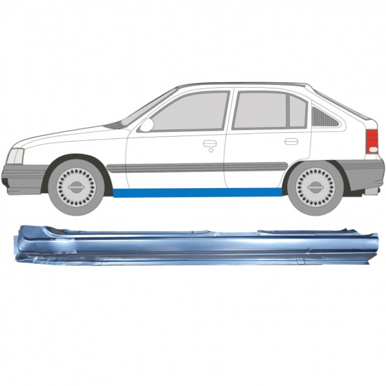 Slieksnis priekš Opel Kadett 1984-1993 / Kreisā 7911