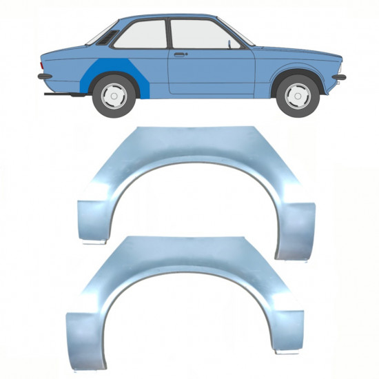 Aizmugurējā arka priekš Opel Kadett C 1973-1979 / Komplekts 11077